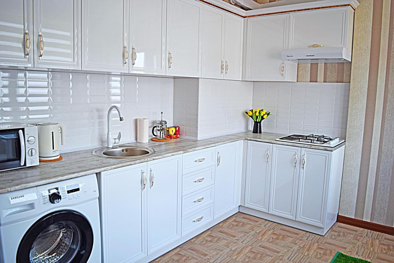 Sunny Apartment With Mountain View بيشكيك المظهر الخارجي الصورة